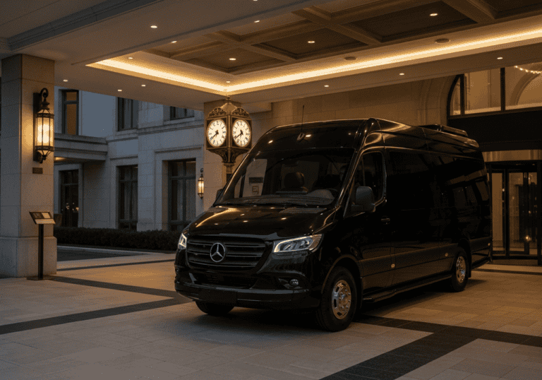 Reliability & Punctuality - Nebo Rides Mercedes-Benz Sprinter Minibus